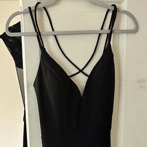 Black floor length gown